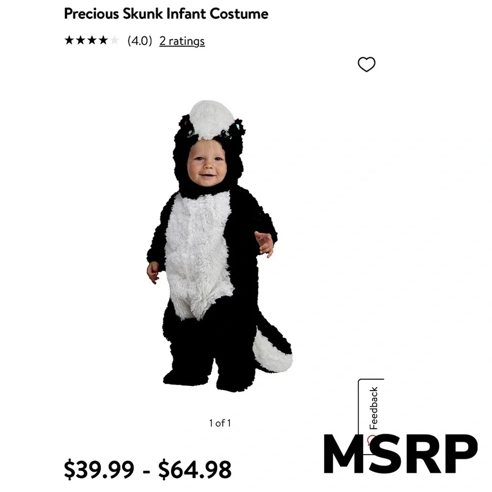 SKUNK COSTUME BODYSUIT - Picture 15 of 15